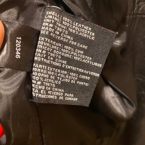 Michael Kors black leather jacket - Picture 8 of 10